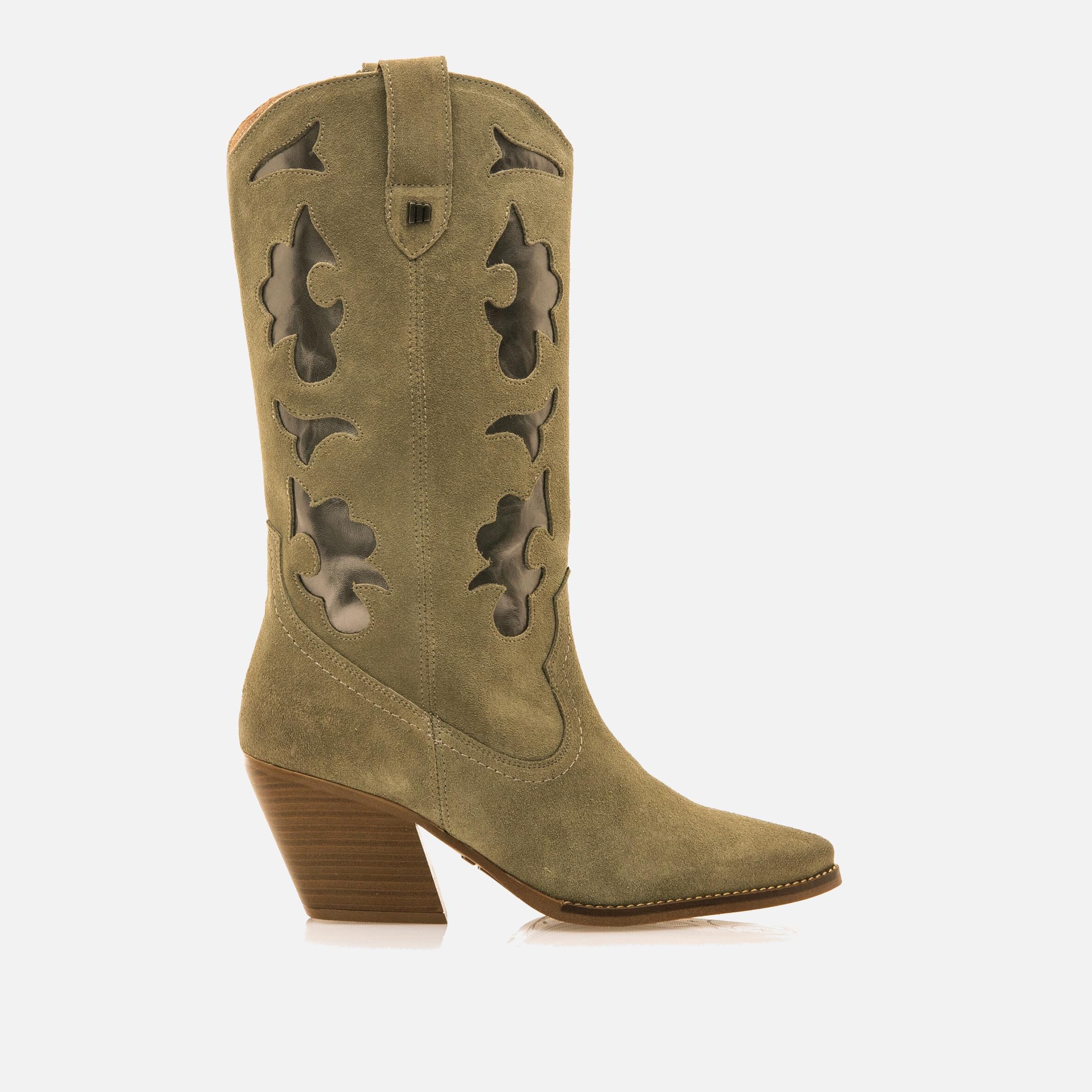 Compra MISSOURI verde 57528 Botas de tacon Mustang para Mujer
